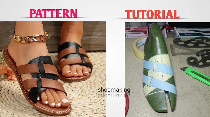 How to make pattern for this complicated unique ladies slide slippers #beginners #shoemaking