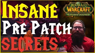 Insane Pre Patch Secrets You Need To Know