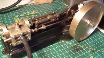 Stuart S50 horizontal mill engine slow running on air
