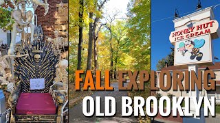Exploring the Old Brooklyn Neighborhood, and Seeing Three Halloween Houses (October 22, 2022)