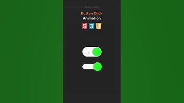 Button ON - OFF click animation using HTML, CSS and JS.