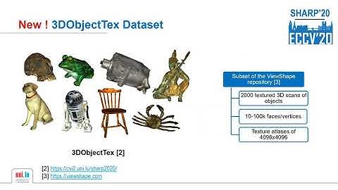 ECCV 2020 SHARP Workshop - Shape Recovery from Partial Textured 3D Scans