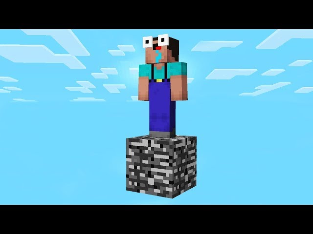 SURVIVING IN MINECRAFT WITH ONLY 1 BLOCK!?