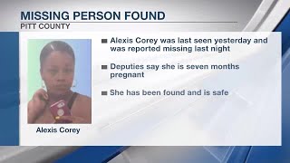UPDATE: Missing pregnant woman in Pitt County found safe