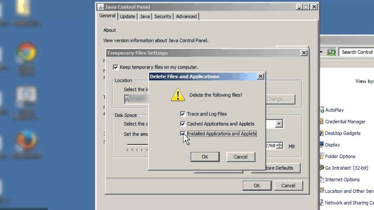 Java Cache Clear EbusinessSuite