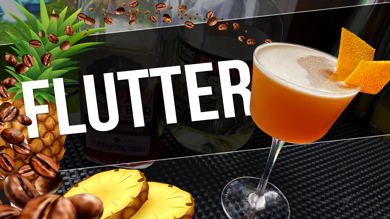 TEQUILA COFFEE COCKTAIL with Pineapple The Flutter Cocktail YouTube