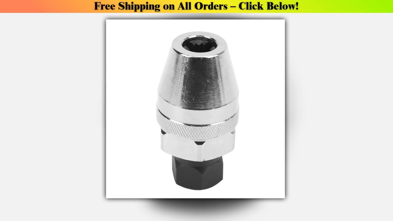 38in Drive Stud Extractor Steel Alloy Universal Broken Bolt Remover for 14in12in Rounded Studs Tren