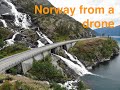 Flying above Norway: Trolltunga and Langfoss from a drone