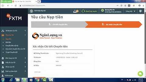 Nạp tiền từ ví điện tử Ngân lượng lên sàn Forextime