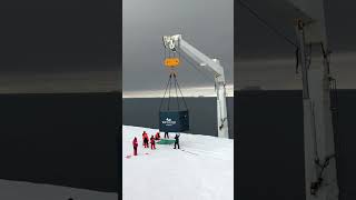 The Sa Agulhas Ii Has Just Pulled Up To The Ice Shelf To Deliver Our Goods