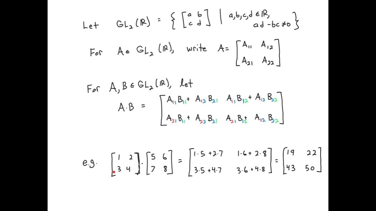 General Linear Group revised YouTube