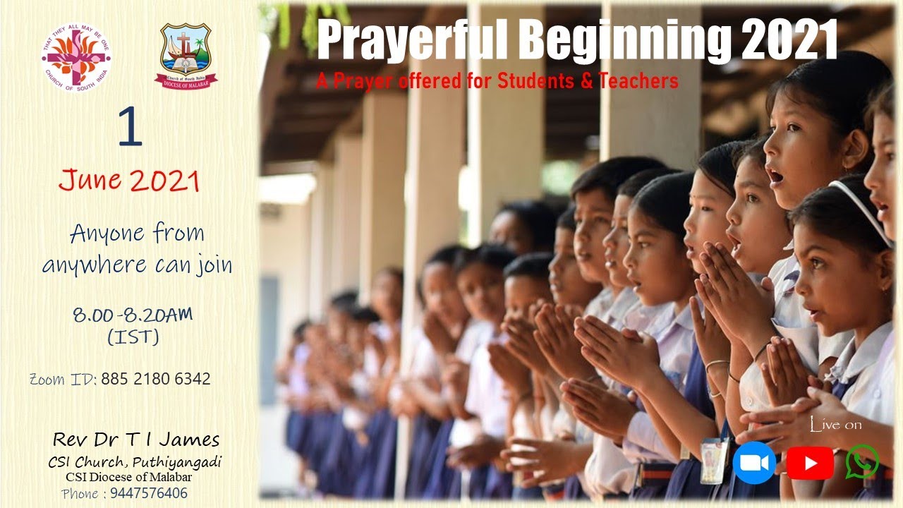 A Prayer Time For New Academic Year All Students And Teachers Can 
