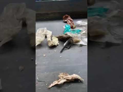 Лінія для сортування відходів сміття., видео 1