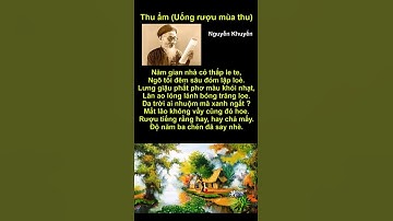 THU ẨM - Nguyễn Khuyến   #short