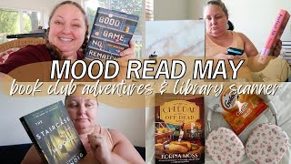 MOOD READING VLOG | book club adventures, junk journaling & my new library scanner 📚✨