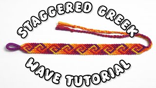 staggered greek wave bracelet tutorial 