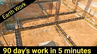 Step By Step Indian 30*40 house construction, Earth Work #construction #houseplan