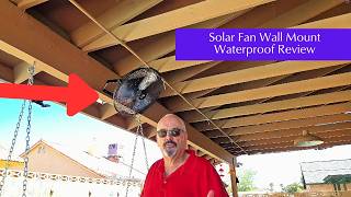 No Wires, No Bills 💨 Solar Wall Fan for Patio & Outdoor Spaces!