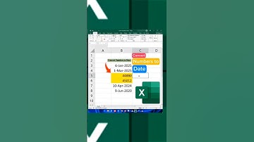 How to convert Numbers to Date in Excel | Numbers to Date. #exceltips