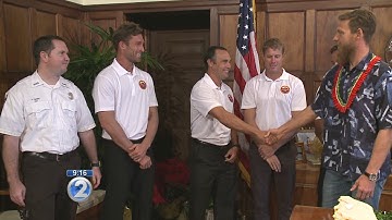 Surfer honored for saving a fellow surfer