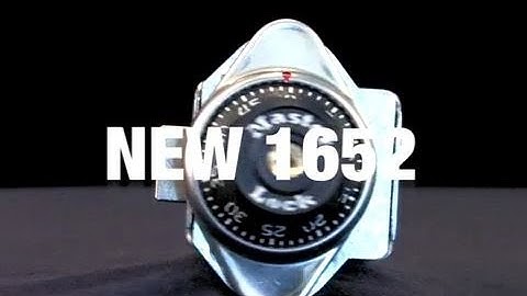New Master Lock 1652 Features and Benefits