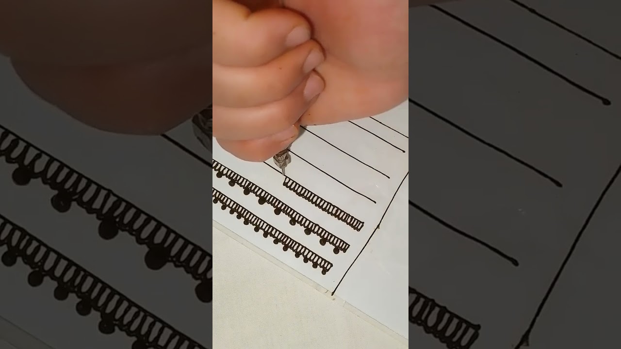 الدرس 2 من سلسلة تعليم النقش الحناء من الصفر للمبتدئات خطوة خطوة