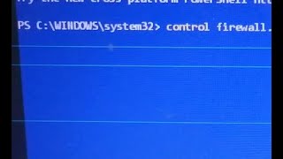 how to open windows defender firewall using powershell in laptop