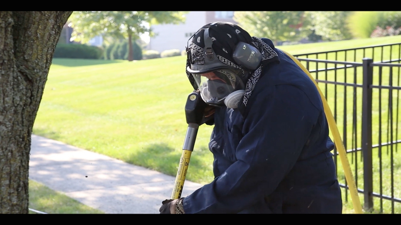 Root Collar Excavation performed by Green Extraction Technologies, LLC