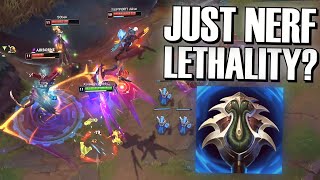 RIOT SHOULD JUST NERF LETHALITY ITEMS?