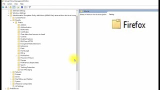 How To Add Mozilla Firefox Browser Configuration Setting Into Group Policy Windows Server 2019 screenshot 4