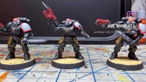 I forgot to post a progress clip of these reivers! I think they have potential for #blacktemplars 