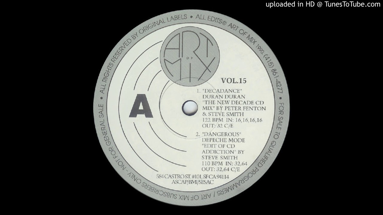 Duran Duran Decadance (Art Of Mix Version) YouTube
