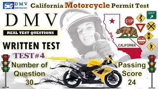 2023 California DMV Motorcycle Permit Test#4 screenshot 3