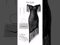 Black Shimmer Look🖤 #fashion #trendyoutfits #bodycon #trending #viral #partywear #style