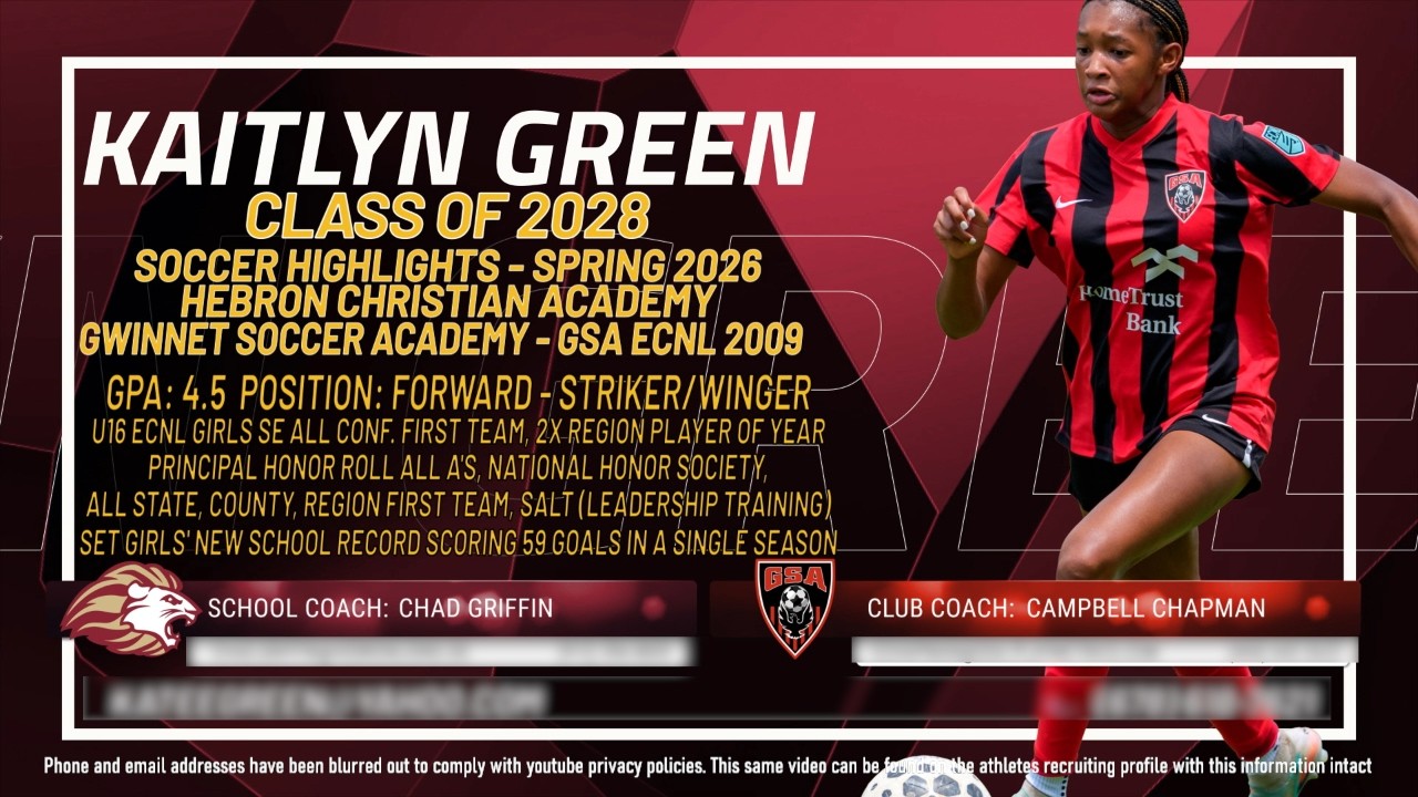 Kaitlyn Green - Soccer Highlights - Spring 2026