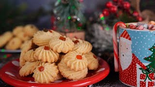 Melting Moments Cookies| Eggless Butter Cookies | Christmas Cookies |Popular Menu| Xmas cookies