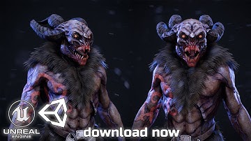 PlancheefDemon low poly creature for unreal engine and unity