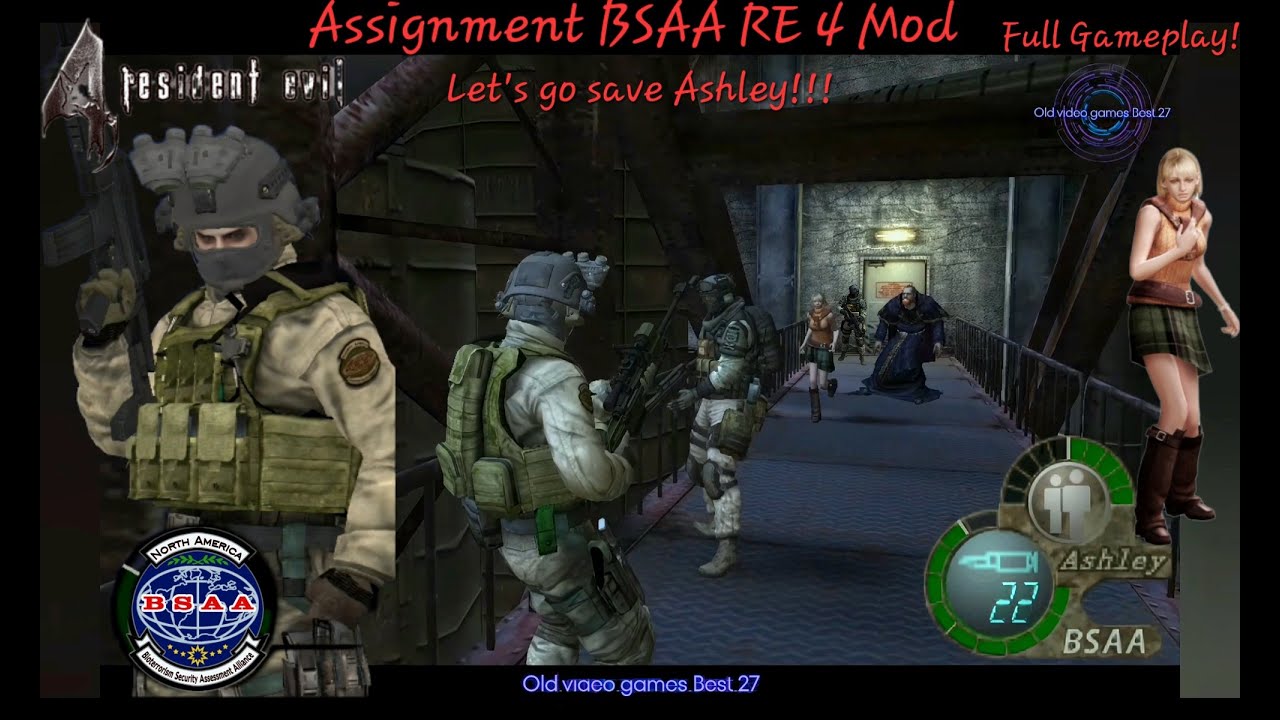 Assignment BSAA. Let's go save Ashley!!! - Resident Evil 4 Mod - Full Gameplay