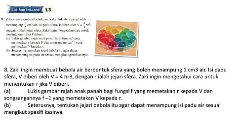 Latihan Intensif 1.3 No 8 | Bab 1 Fungsi | 1.3 Fungsi Songsang  | Add Maths Form 4 |  Tingkatan 4