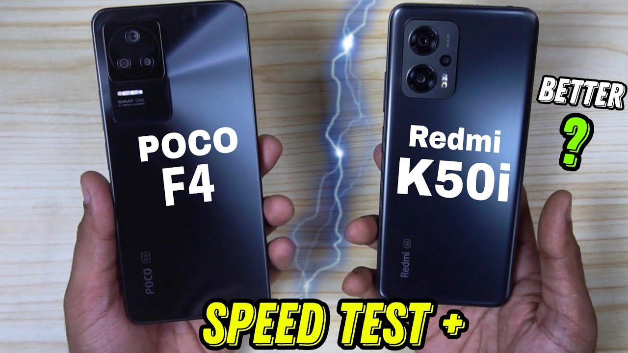 Redmi K50i Vs Poco F4 : Full Comparison with Speed Test