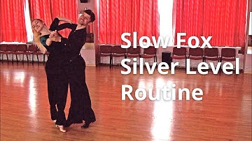 Slow Foxtrot Silver Level Choreography | Running Natural Weave, Hover Cross