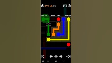 How To Solve Flow Free Bridges Sampler Level 25 6x6 Board Easy Walk Through Solution Walkthrough