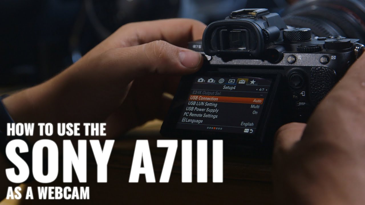 How to use Sony A7III a Webcam (Imaging Webcam) - YouTube