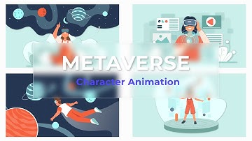 Flat Character Motion Graphic Animation | After Effects Templates | Metaverse Character Pack #1