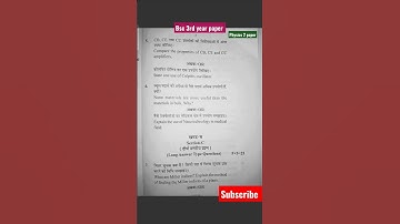 BSC 3rd year physics 2nd paper 2022| Raja Shankar Shah University 🔥#viral #shorts #trending #bsc