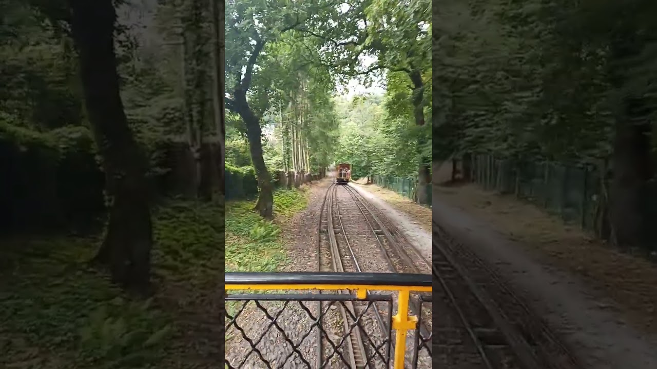Talfahrt mit der Nerobergbahn in Wiesbaden...