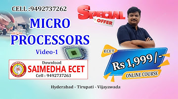 MICRO PROCESSORS video-1 II ECET II ECE - CSE II SAIMEDHA-9492737262 II