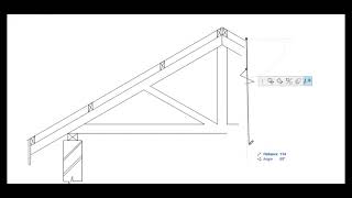 section through a roof, building drawing module II
