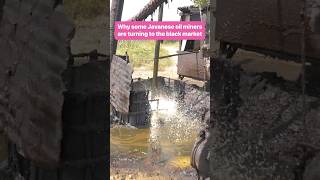 Even after selling on the #blackmarket, workers still only make about $12 a week. #oil #mining