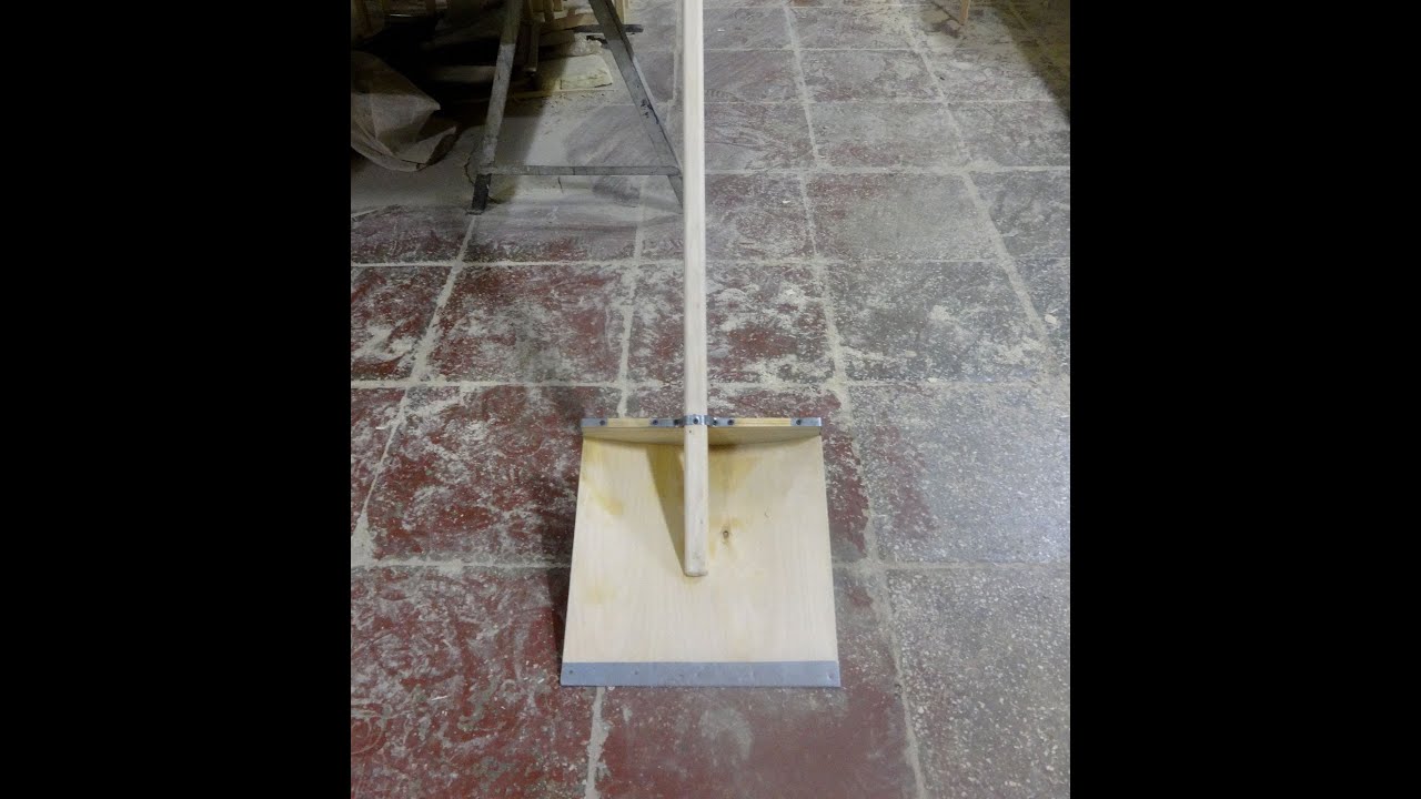 Изготовление снеговой лопаты. Простая Лопата для уборки снега своими руками!!!!!